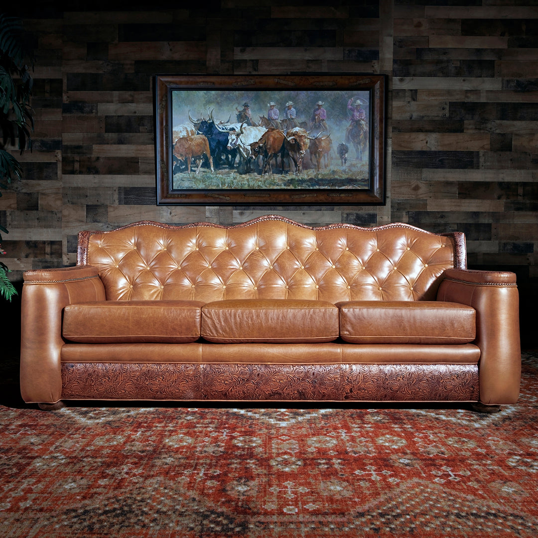 Alamito Western Leather Sofa