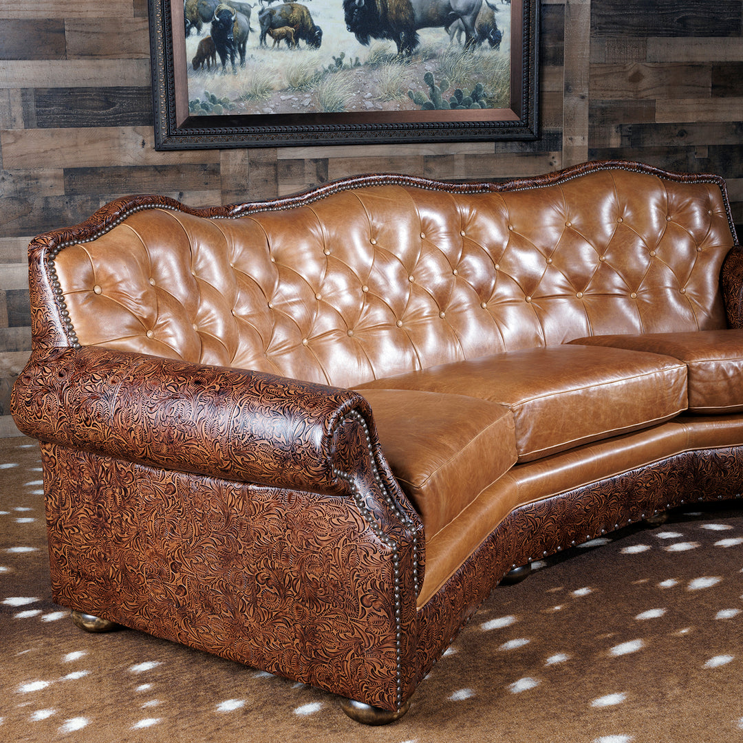 Los Gatos Western Leather Sofa