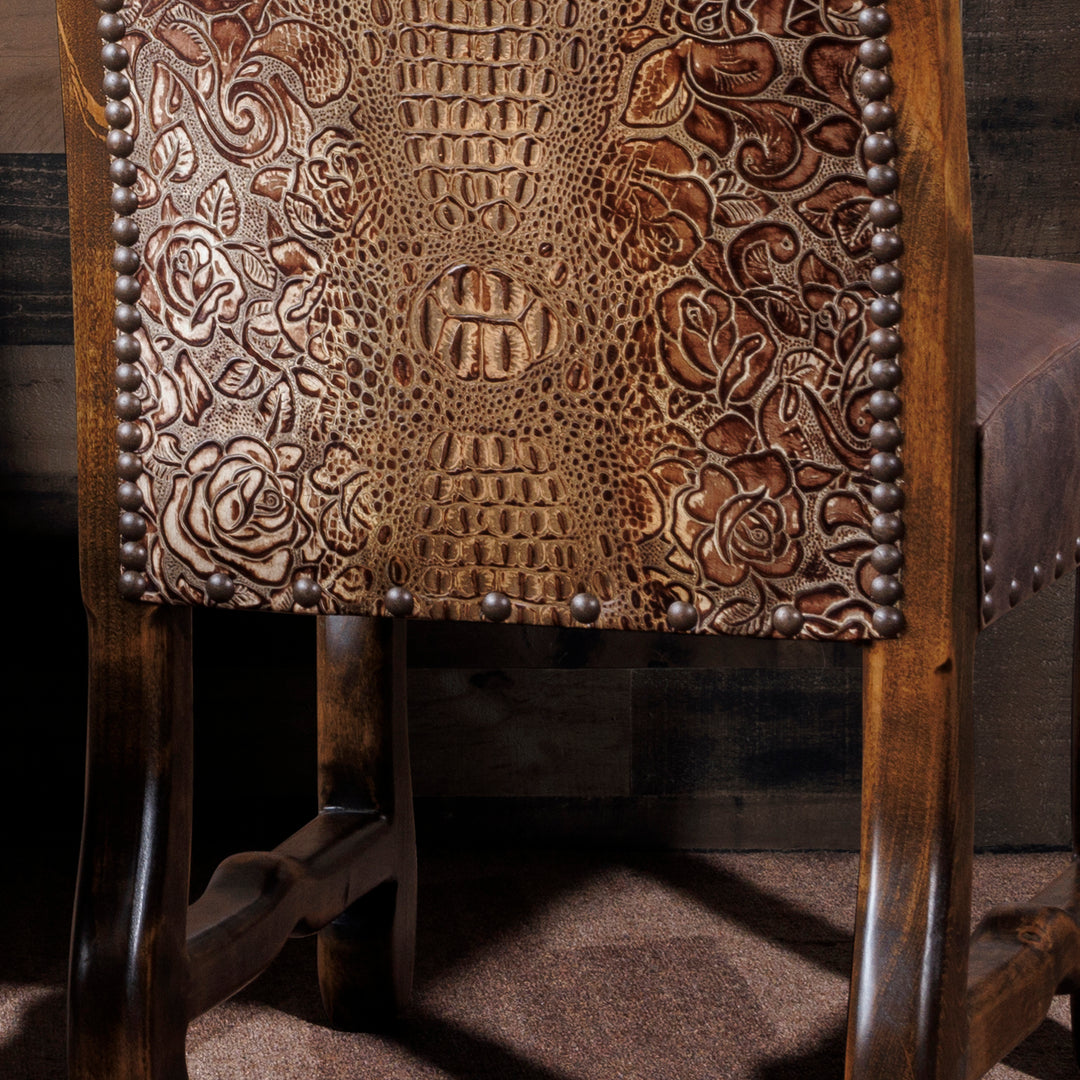 Ruidoso Western Leather Dining Chair