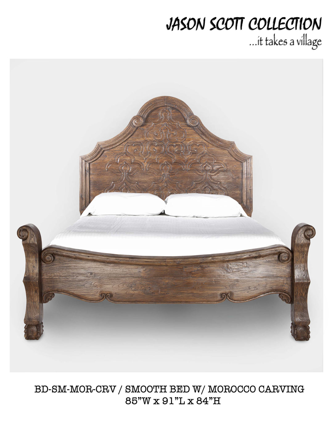 Smooth Bed (Morocco Carving)