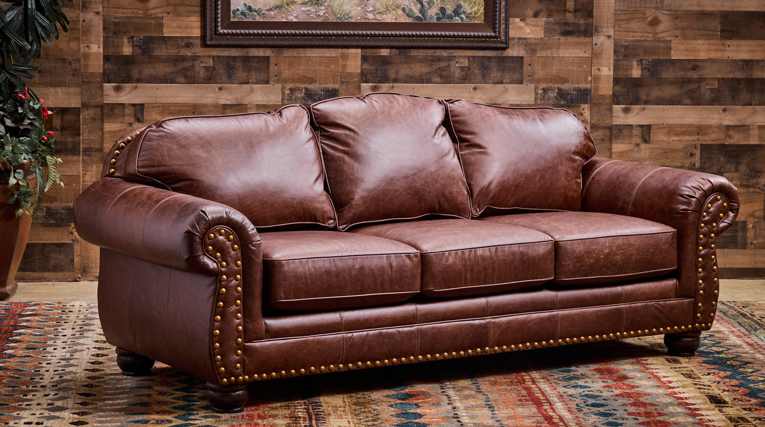 Vacchetta Leather Sofa | High End Leather Sofas – Hat Creek Interiors