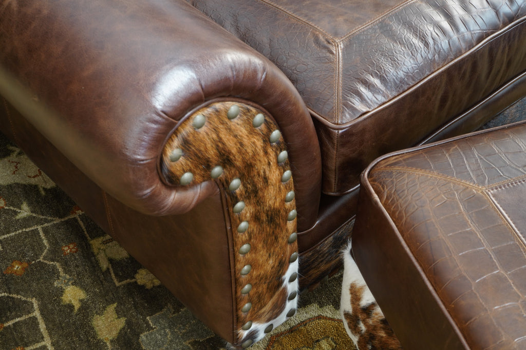 Western Royalty Chair & a Half  Rustic Oversized Cowhide Chair – Hat Creek  Interiors