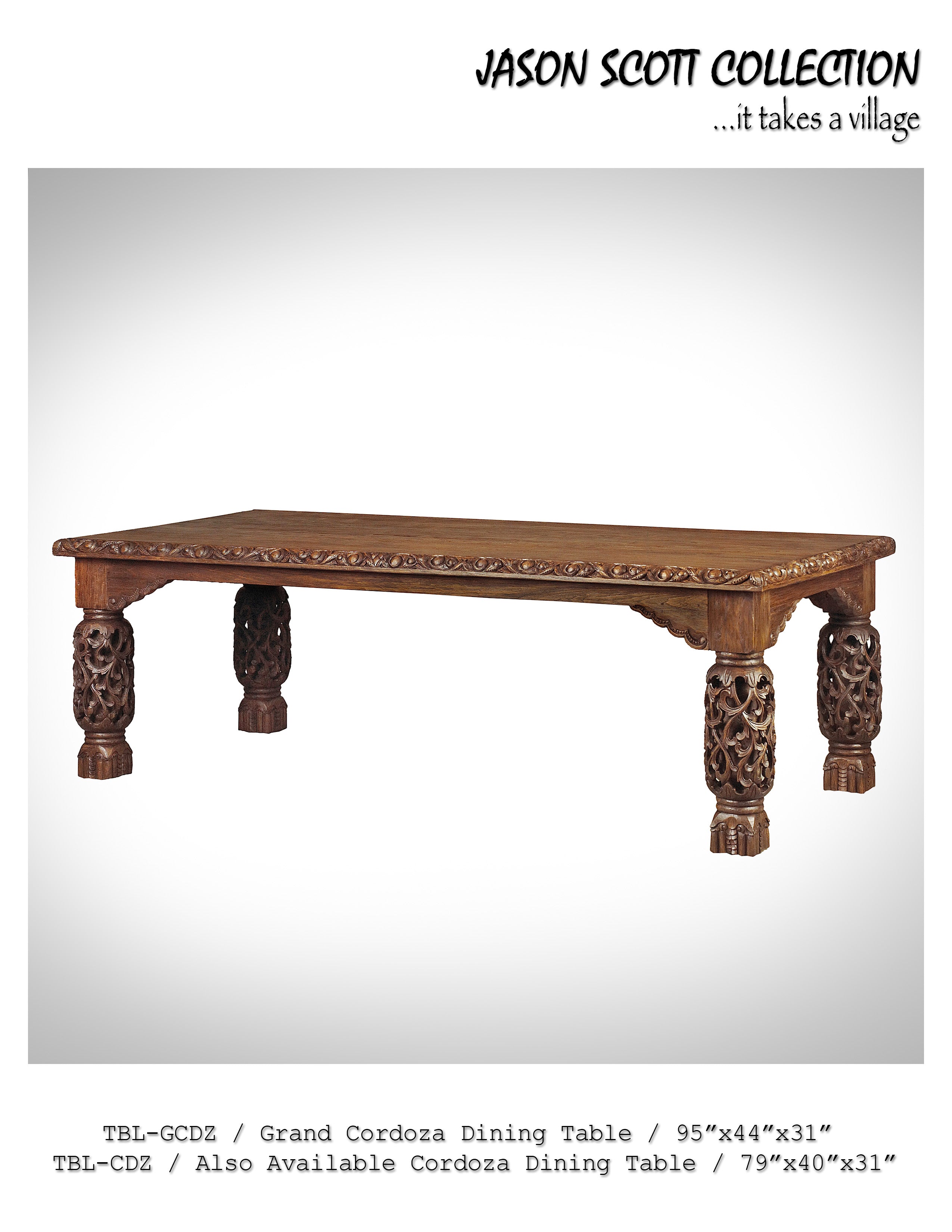 Grand Cordoza Dining Table – Hat Creek Interiors