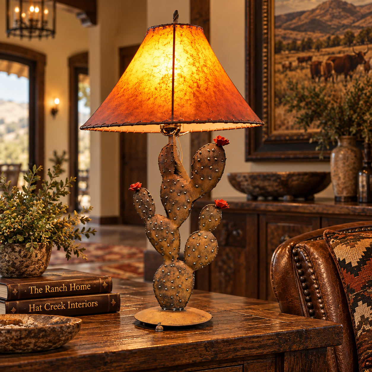 Cactus Table Lamp - Perfect For A Southwestern Style Home – Hat
