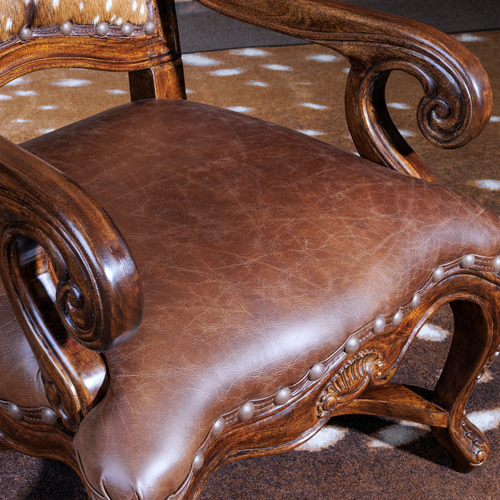 Venetian Axis Carved Arm Chair