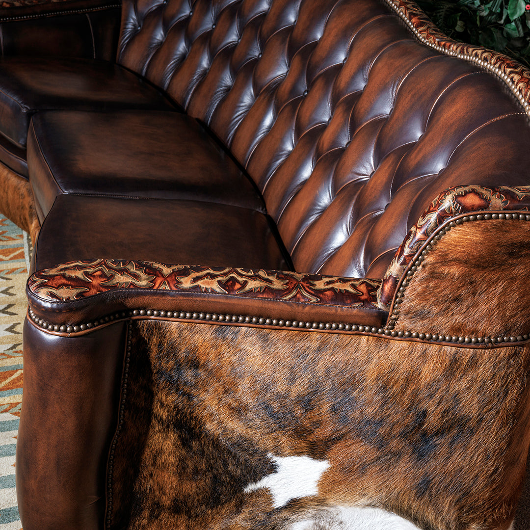 Tucker Leather Cowhide Sofa