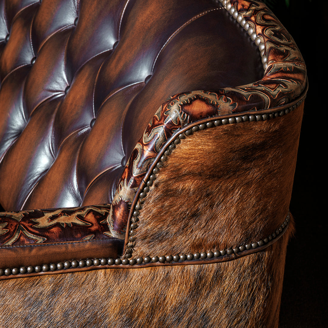 Tucker Leather Cowhide Sofa