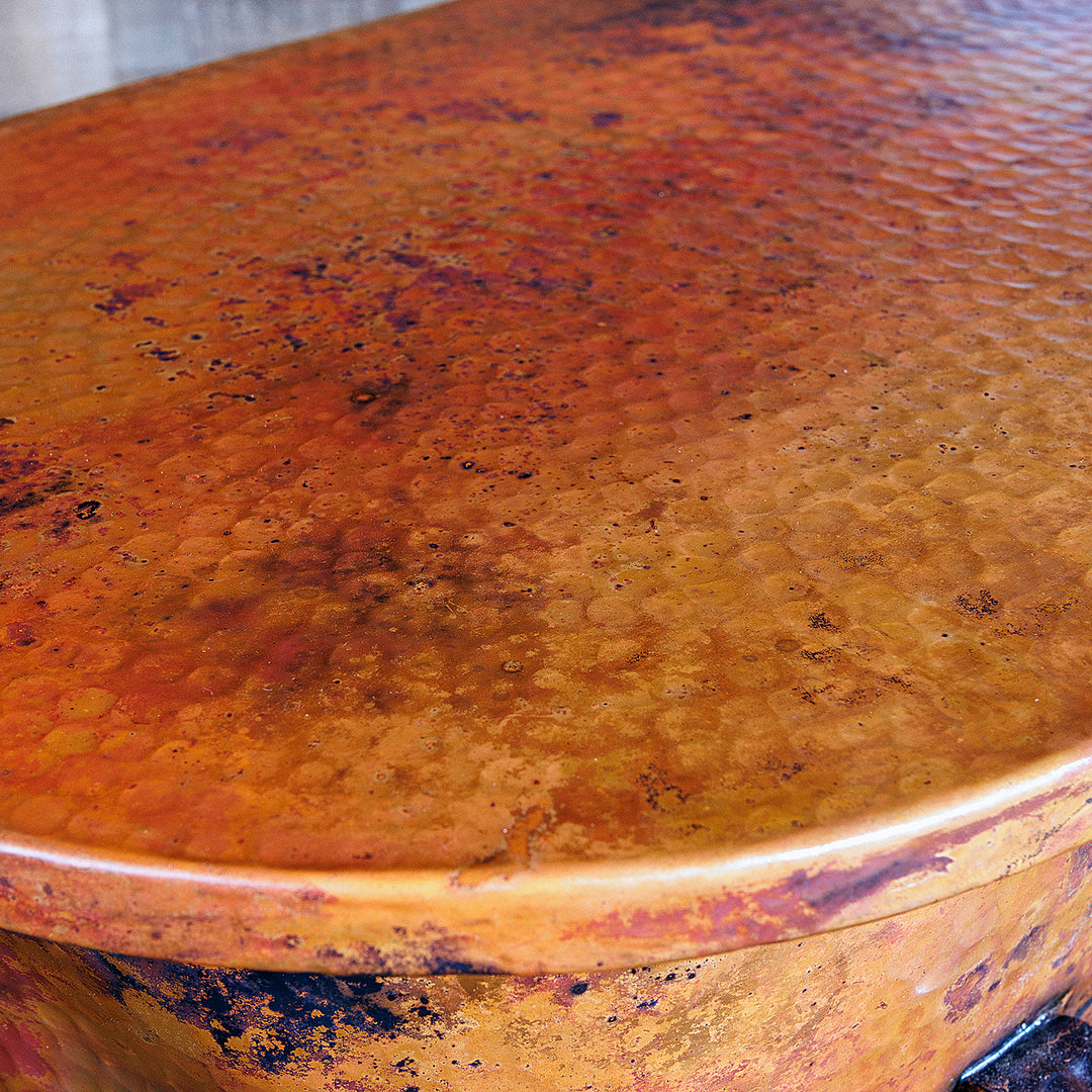 Copper Drum End Table