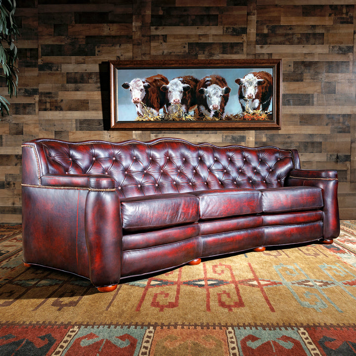 Rio Fuego Western Leather Sofa