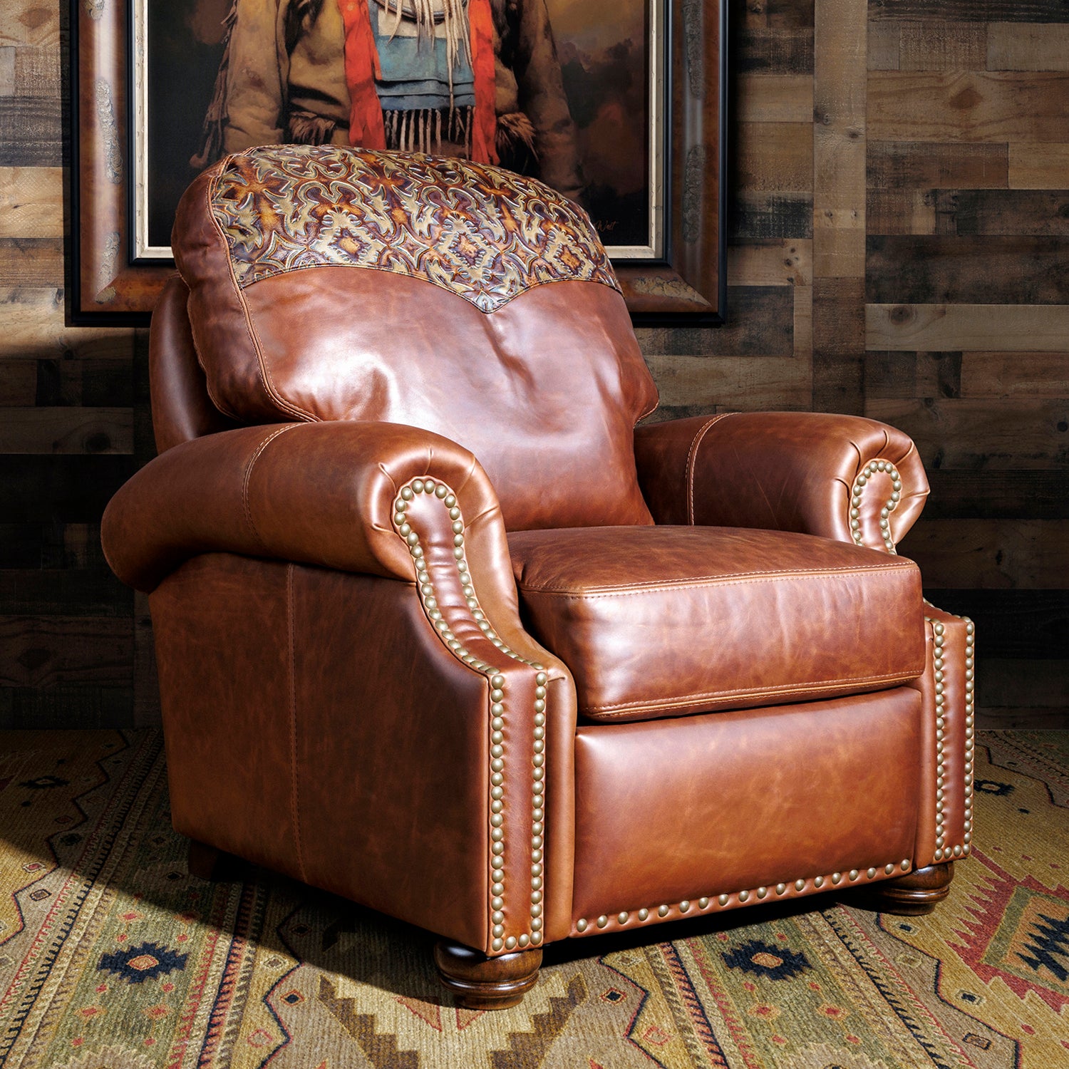 Leather recliner selling chairs