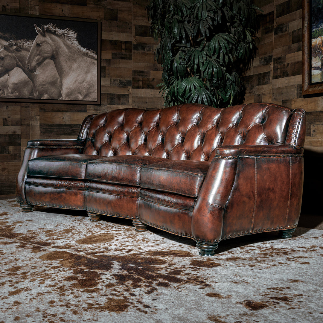 Toro Chocolate Leather Sofa