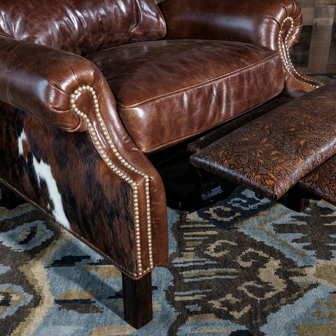 West Texas Brown Leather Recliner