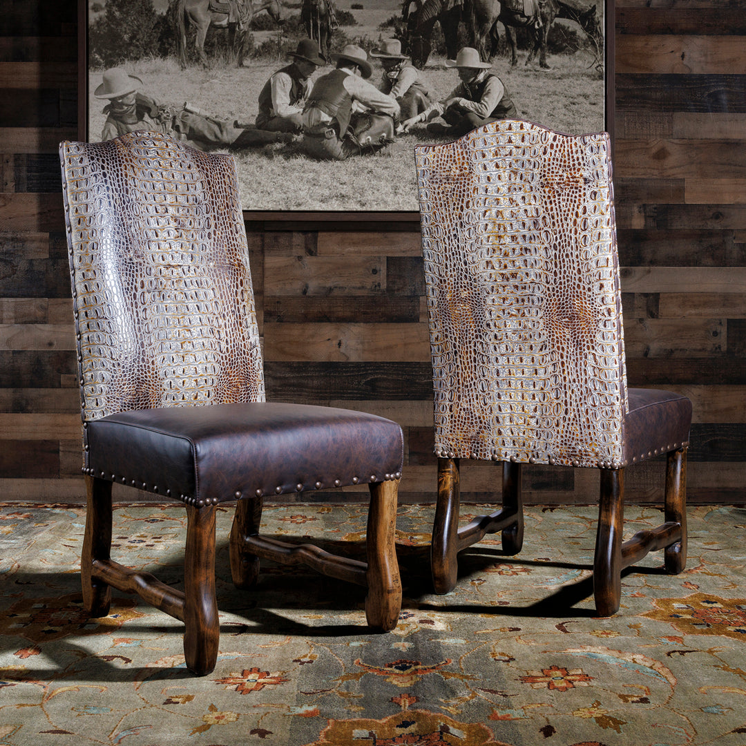 gator and croc dining chairs