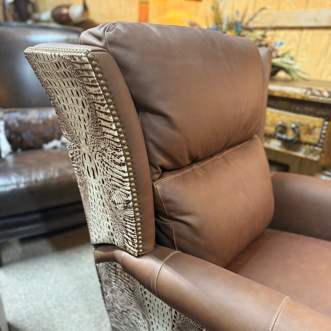 Chaparral Brown Leather Recliner