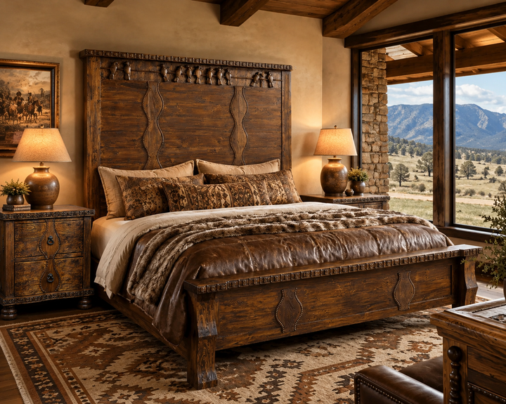 Bird Bed with Carving