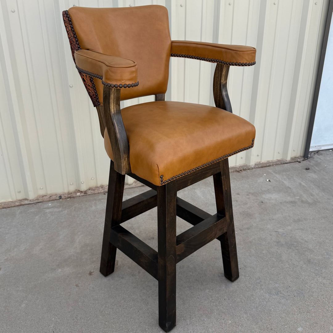 Saddle Croc Bar Stool - Set of 3