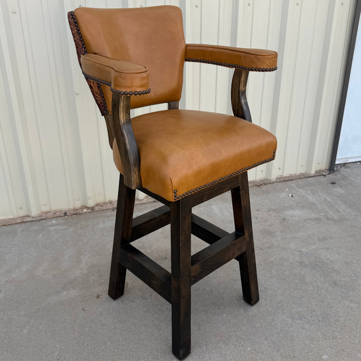 Saddle Croc Bar Stool - Set of 3