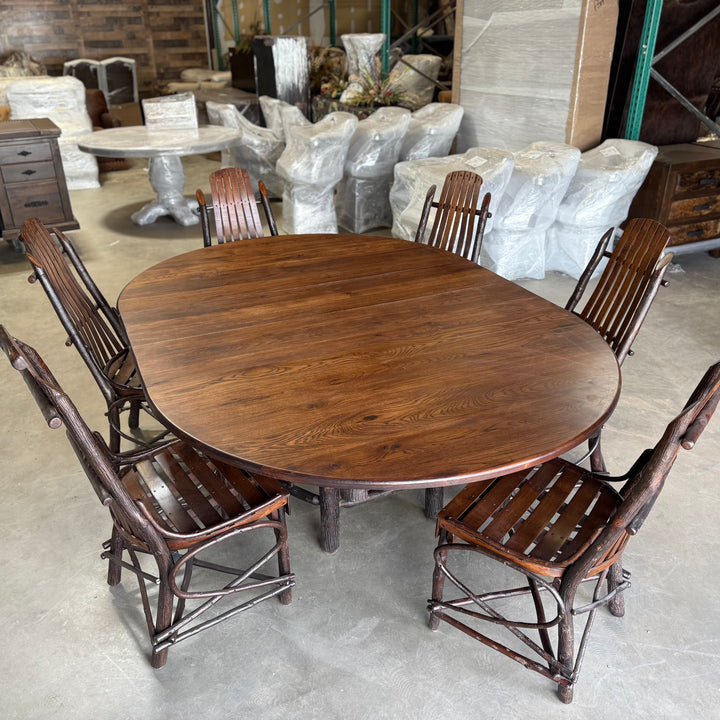 Hickory Extension Dining Table and Chairs