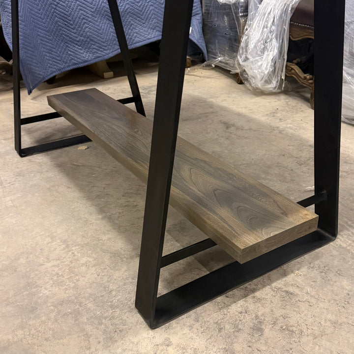 Amish Elm Counter Table Dining Set