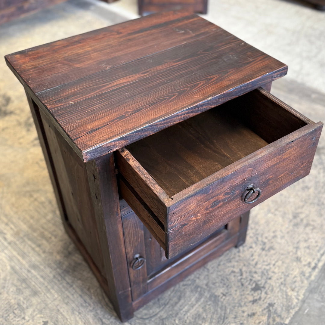 Iron Panel Bed with Nightstands