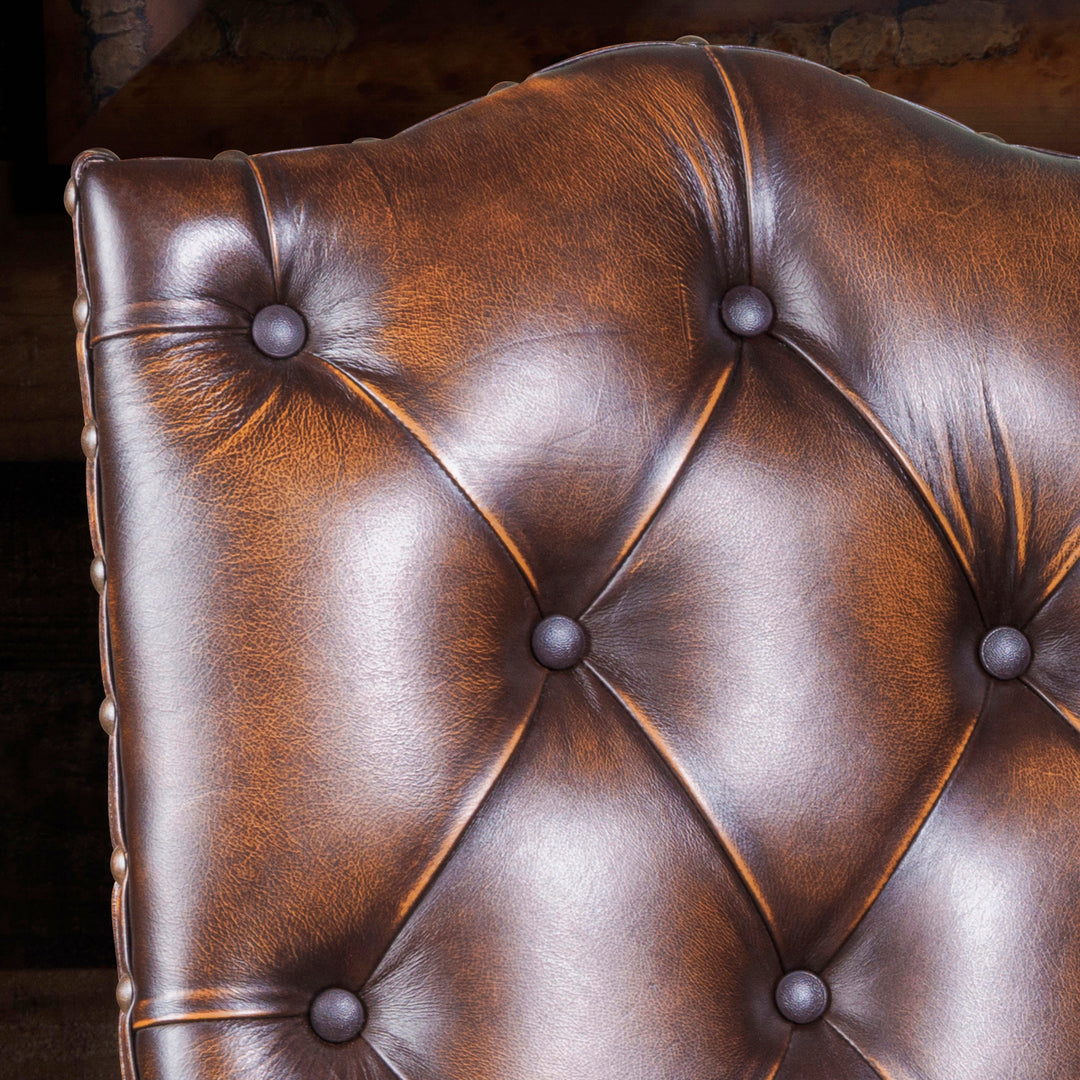 Frisco Leather & Croc Side Chair