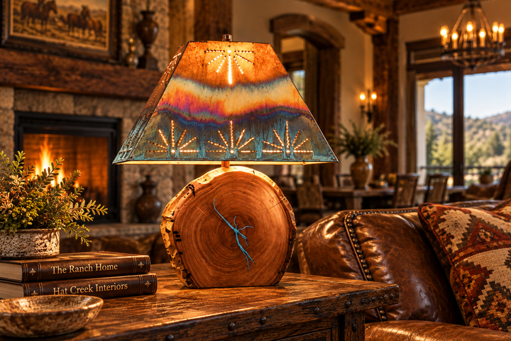 Mesquite Turquoise Inlay Lamp