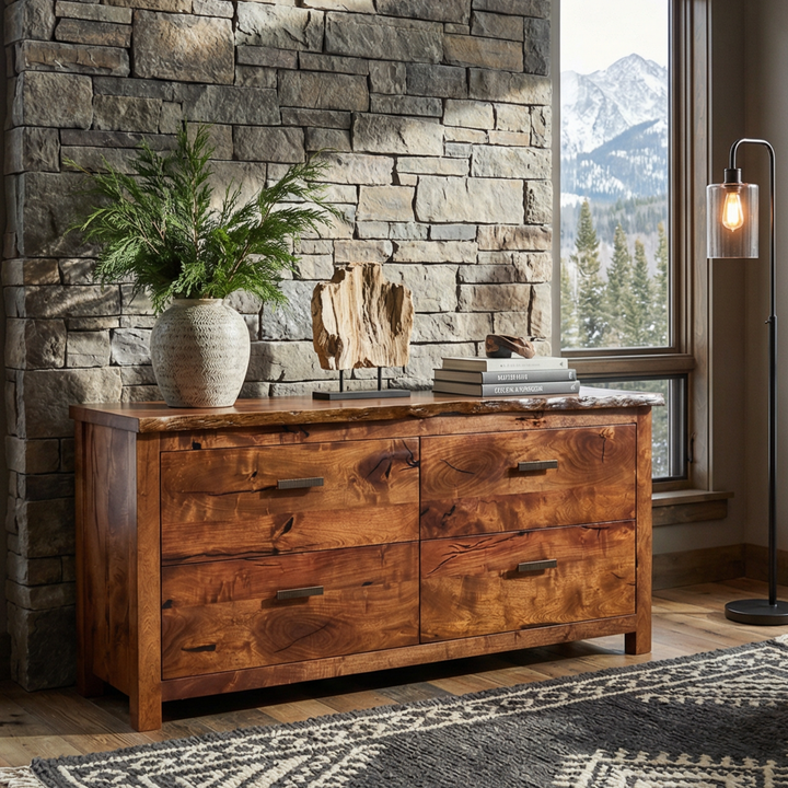 El Dorado Rustic Mesquite File Cabinet