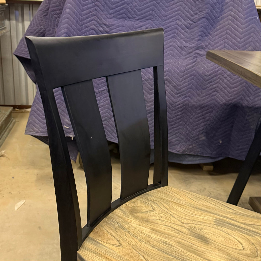 Amish Elm Counter Table Dining Set
