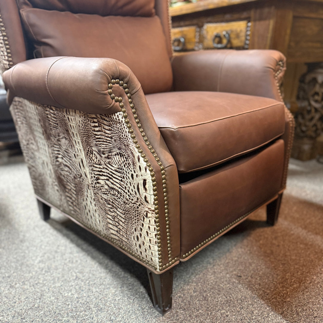 Chaparral Brown Leather Recliner