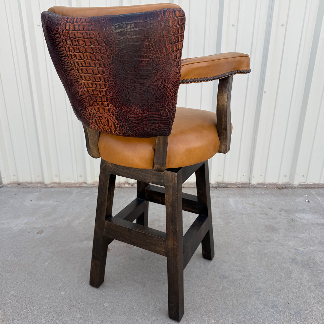 Saddle Croc Bar Stool - Set of 3