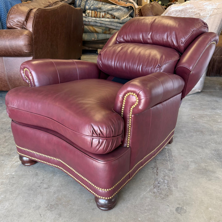 Hancock & Moore Austin Tilt Back Chair with Ottoman