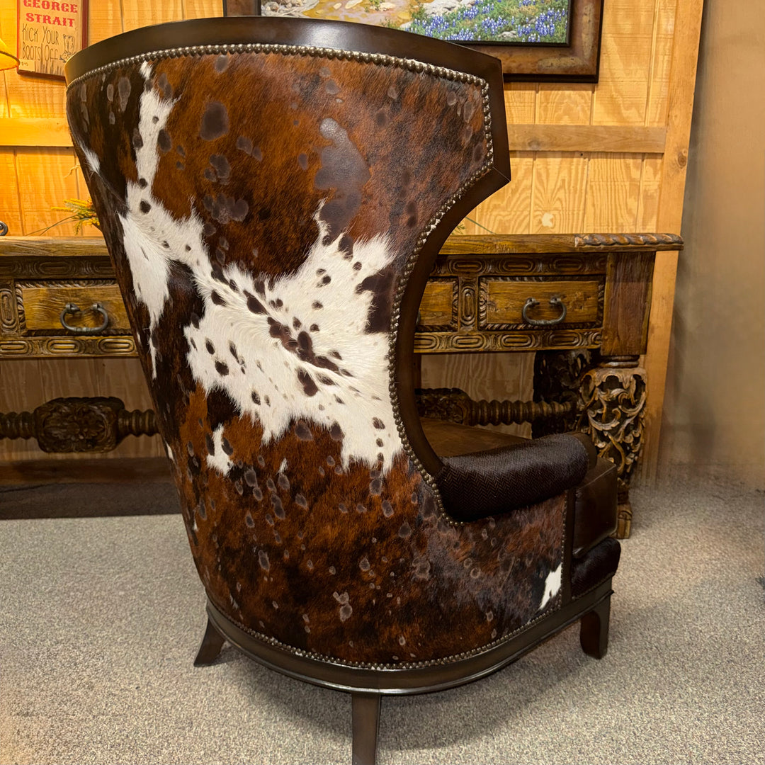 Columbus Acid Washed Cowhide Chair