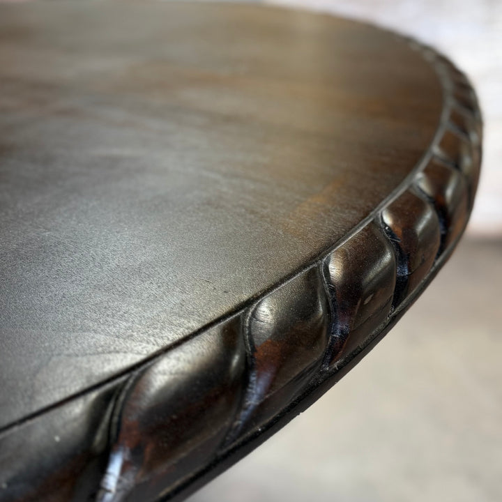 Alder Carved Round Table