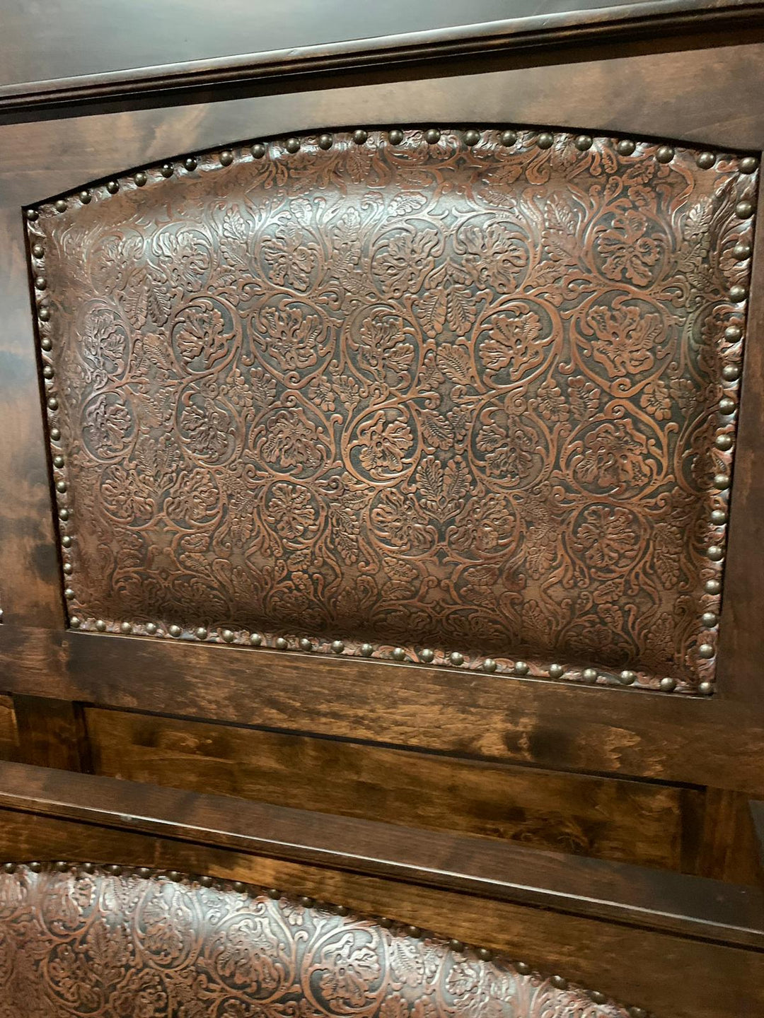 Arden Alder Western Bed with Leather