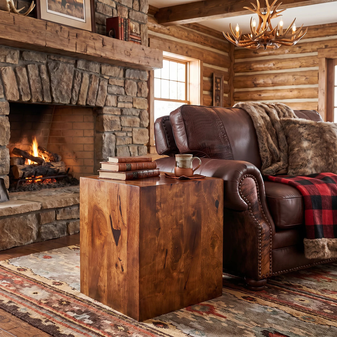 Alpine Mesquite Block End Table