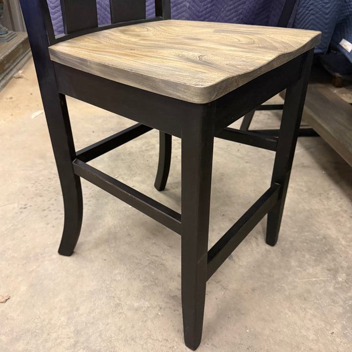 Amish Elm Counter Table Dining Set