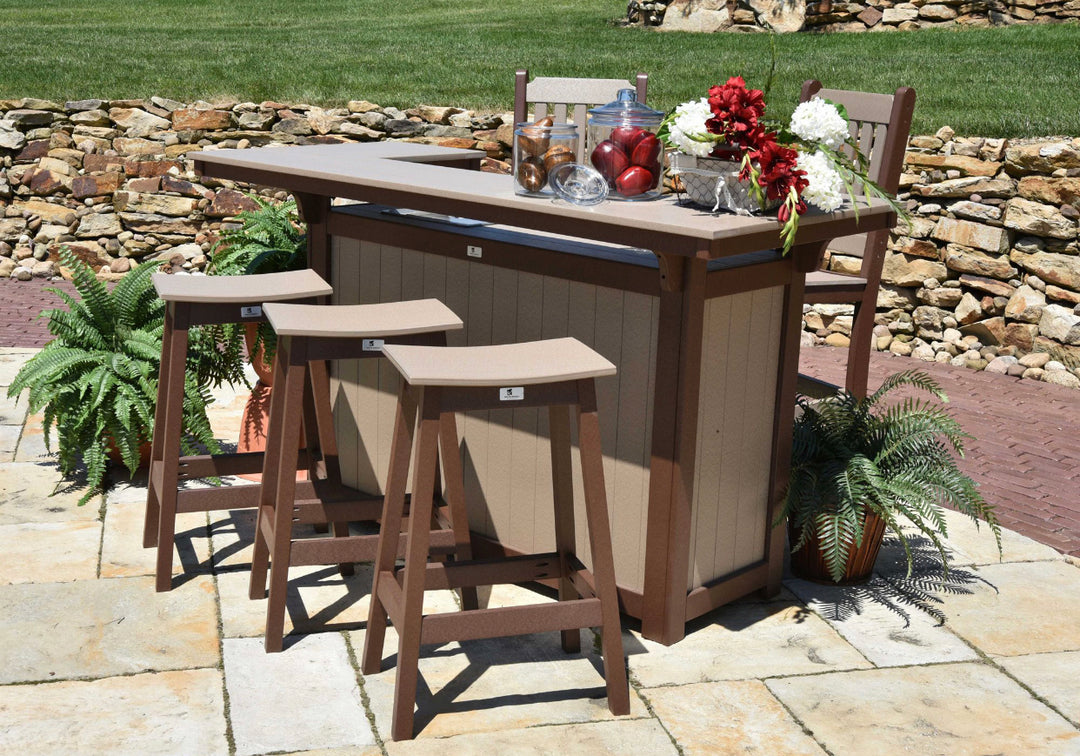 Poly Outdoor Bar & Stools (Sold Separately)