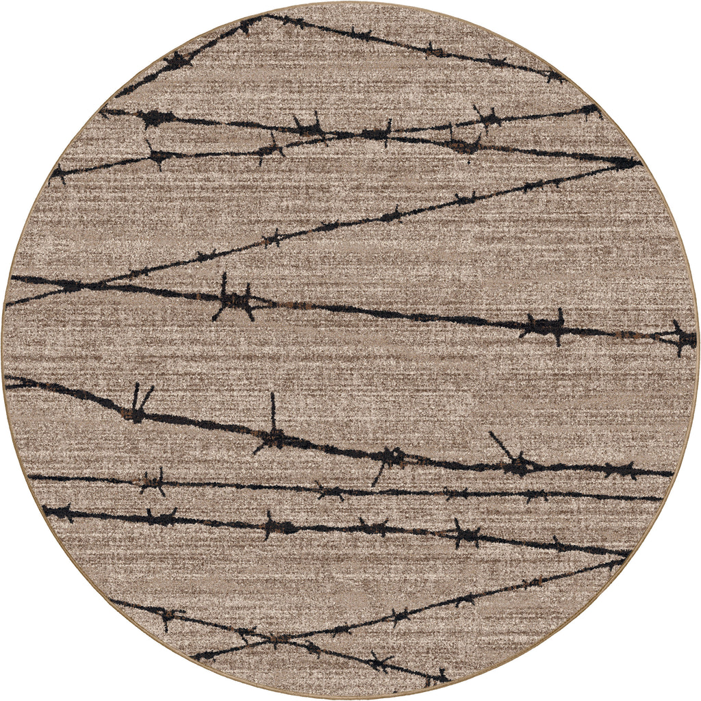 Barbwire Rug - Natural – Hat Creek Interiors