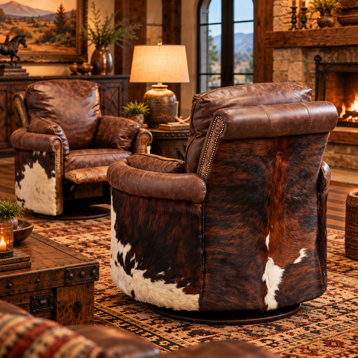 Brushy Creek Cowhide Snug Recliner