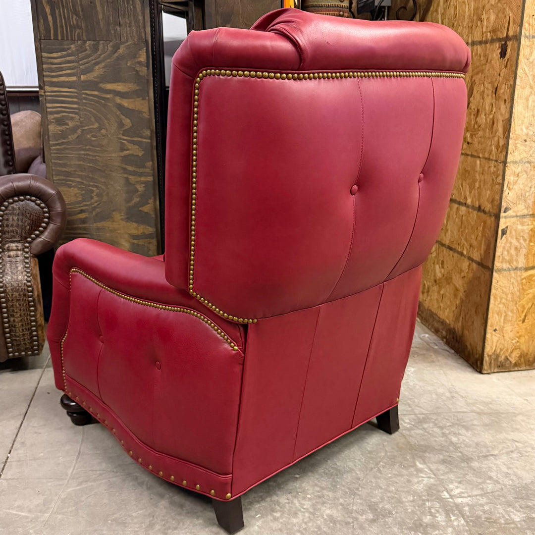 Sundance Western Leather Recliner - RED