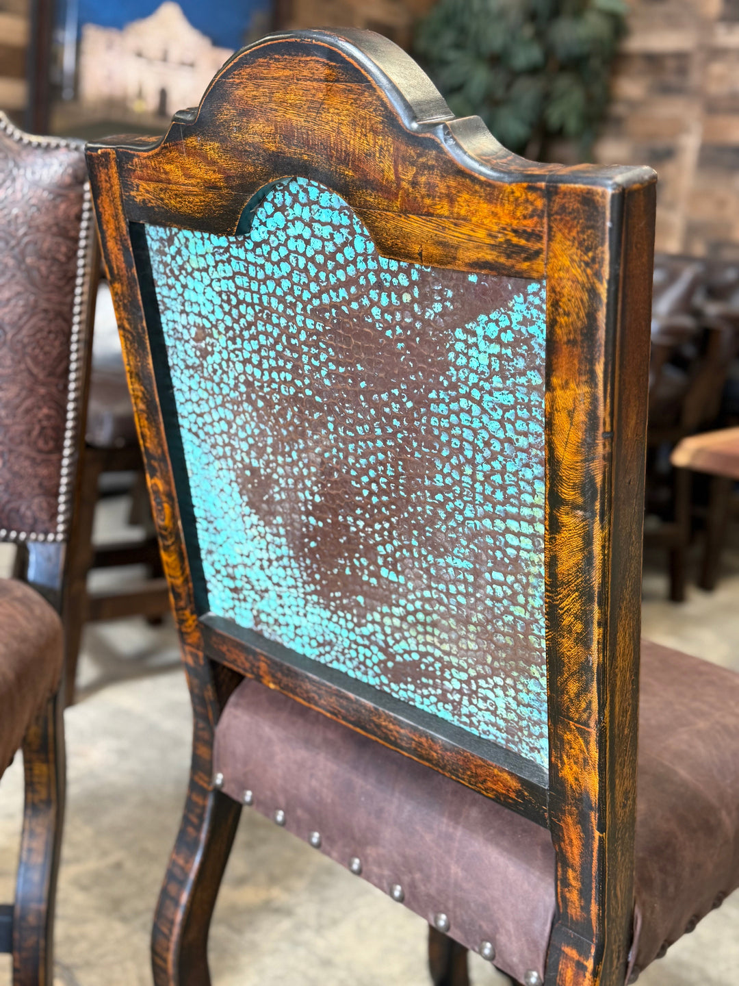 Rustic Cobre Hacienda Bar Stools - Set of 4