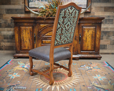 Mesa Turquoise Leather Dining Chair