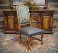 Mesa Turquoise Leather Dining Chair