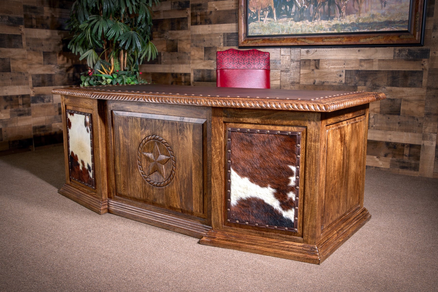 Executive Western Star Desk | High End Western Desks – Hat Creek Interiors