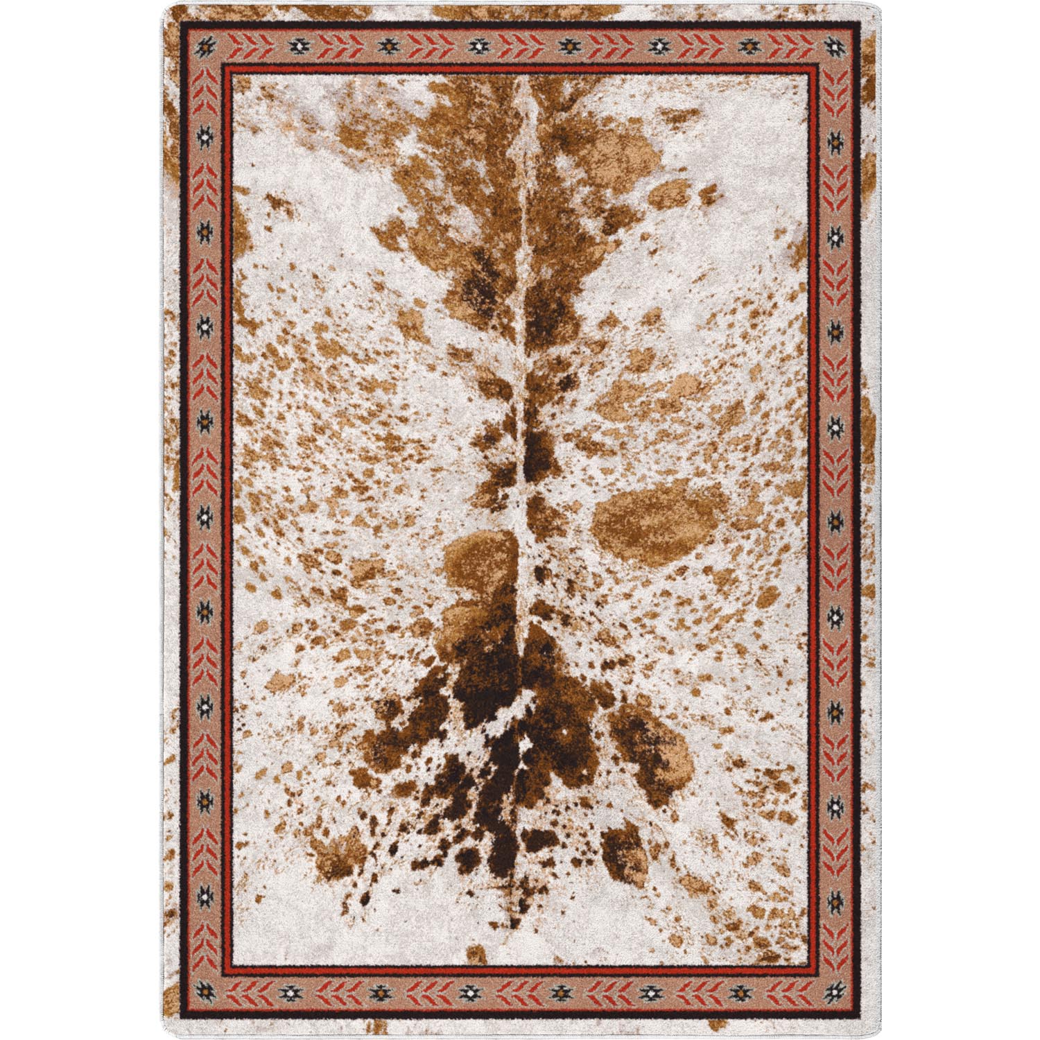 Ranger Cow Print Rug | Cowhide Area Rug | Western Rugs – Hat Creek ...