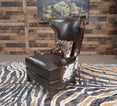 Columbus Leather Chair with Cowhide