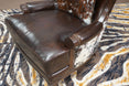 Columbus Leather Chair with Cowhide