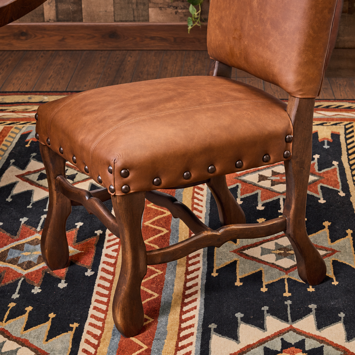 Crockett Western Leather Dining Chair