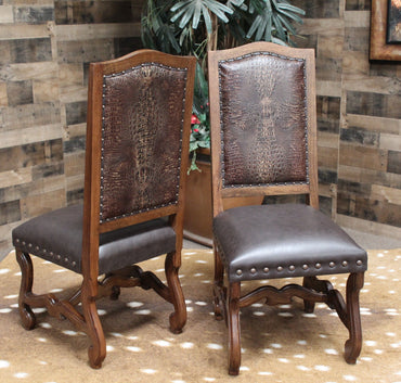 Gator Royale Dining Chair - Croc Brown