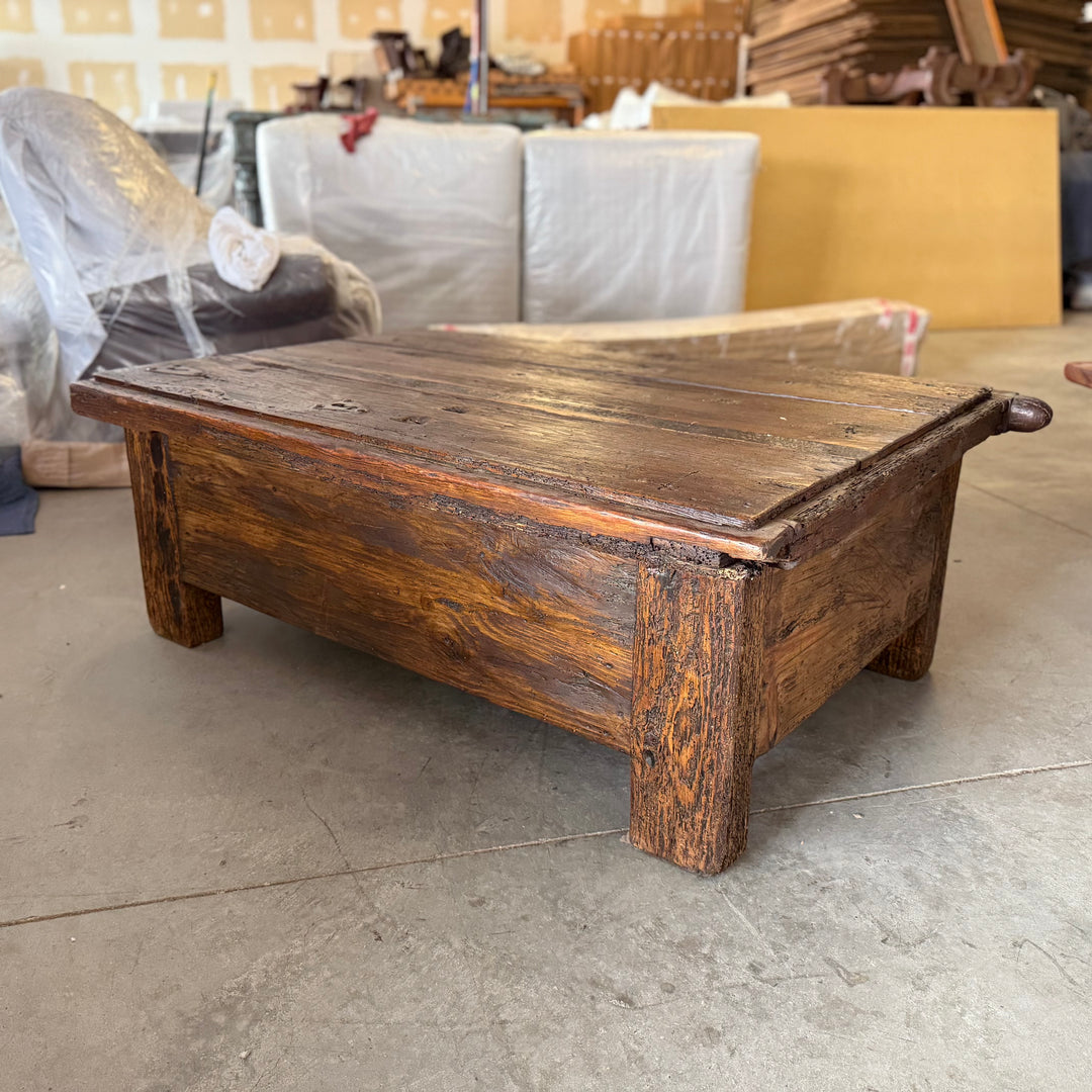 Reclaimed Wood Coffee Table with Drawer